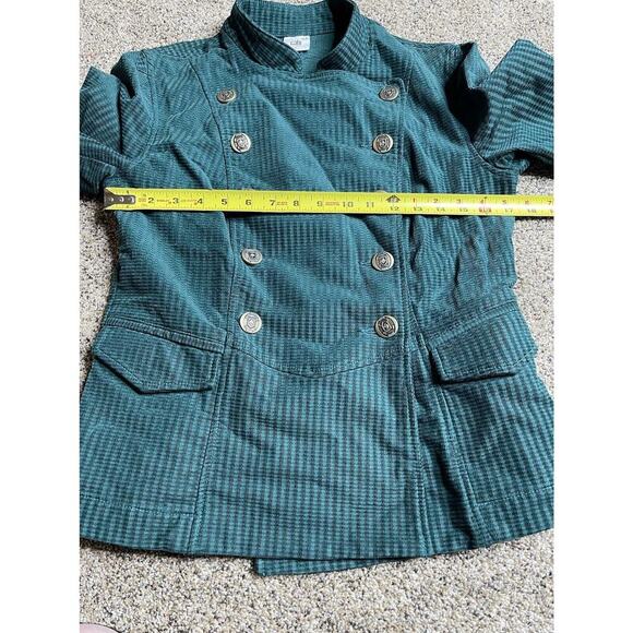Cabi Womens Blazer Lennon Jacket Green Military Double Breasted Small - Picture 10 of 10